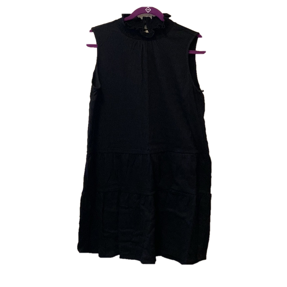 Vince Camuto Mock Neck Tiered Smocked Dress, size M